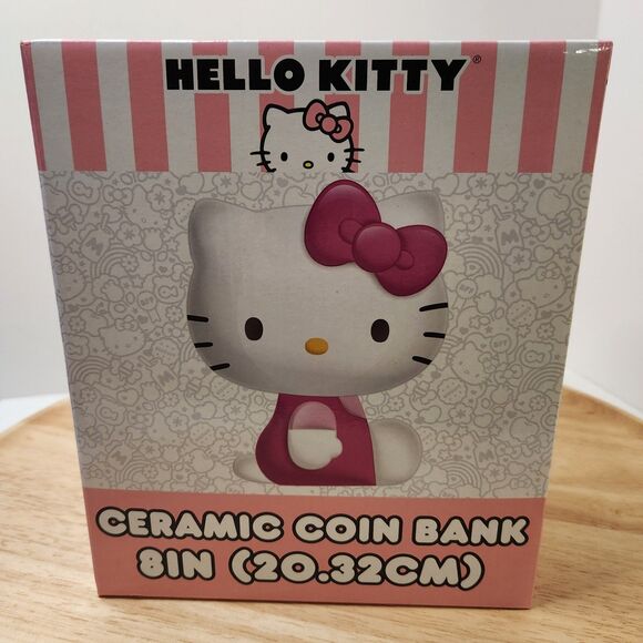 Hello Kitty Ceramic Coin Bank, New in Box - Picture 1 of 5
